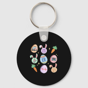 Er nurse easter emergency room spring t retro ed keychain