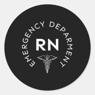 Er Nurse Emergency Department Registered Nurses We Classic Round Sticker