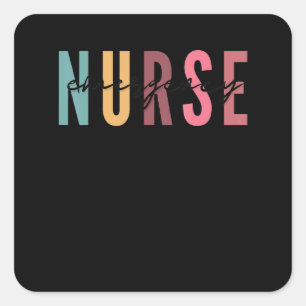 ER Nurse Emergency Room Nurse School Nursing Team Square Sticker