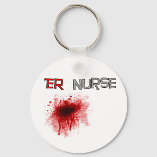 ER Nurse Funny T-Shirts & Gifts Keychain