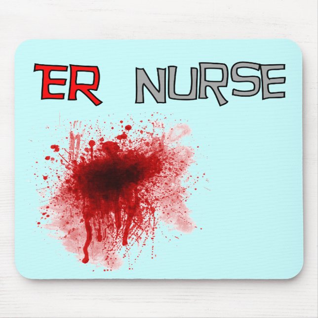 ER  Nurse Funny T-Shirts & Gifts Mouse Pad (Front)
