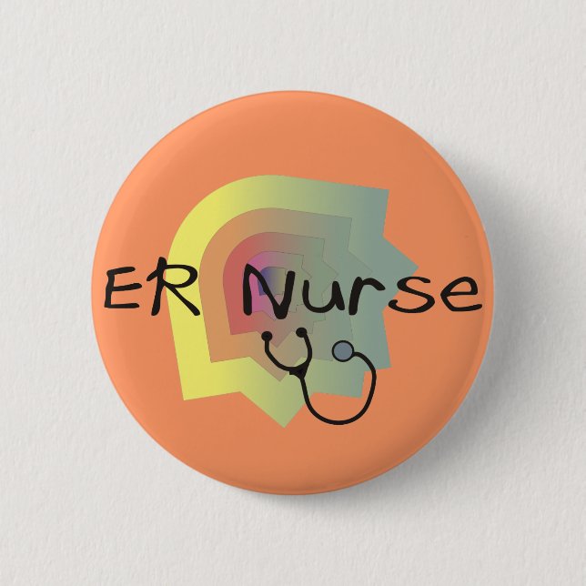 ER Nurse Gifts 2 Inch Round Button (Front)