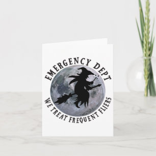 Er Nurse Halloween Emergency Room Dept Nurse Tech  Card