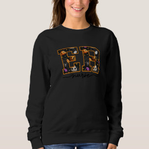 ER Nurse Halloween Emergency Room Dept Nurse Tech Sweatshirt