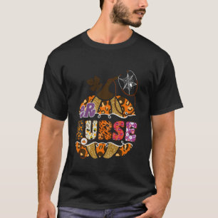 ER Nurse Halloween Pumpkin Leopard Emergency Room T-Shirt