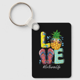 Er Nurse Hello Summer Happy Last Day School Keychain