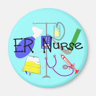 ER Nurse Medical Equipment Design Magnet