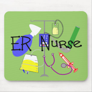 ER Nurse Medical Equipment Design Mouse Pad