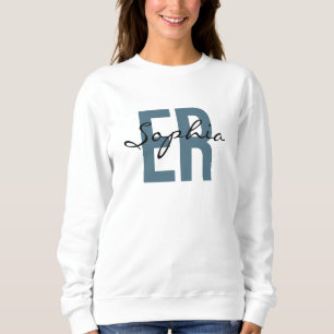 ER Nurse Personalized Name Bold Typography Sweatshirt