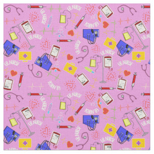 ER Nurse Pink Fabric