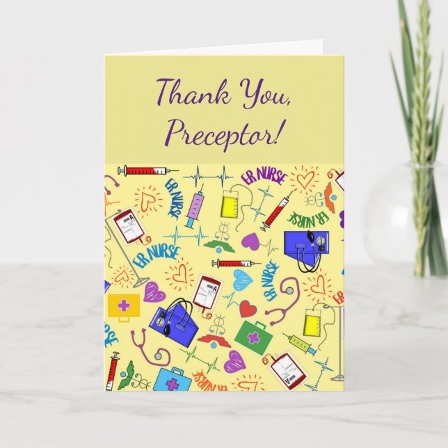 ER Nurse Preceptor Thank You (Front)
