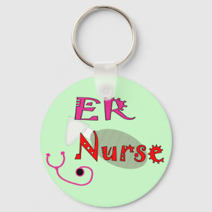 ER Nurse T-shirts & Gifts Keychain