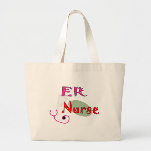 ER Nurse T-shirts & Gifts Large Tote Bag