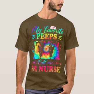 ER Nurse Tie Dye Favourite Nurse Easter T-Shirt