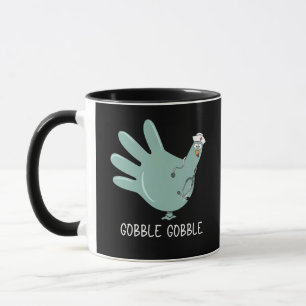 ER Nurse Turkey Gobble Squad ER Nurse Thanksgiving Mug
