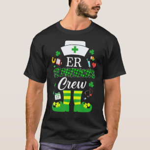 Er Patricks Nurse Crew St Patrick Day Leprechaun T-Shirt