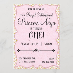 ęr Princesse royale Invitation de célébration