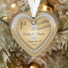 ęr Souvenir de diamants d'or d'anniversaire de