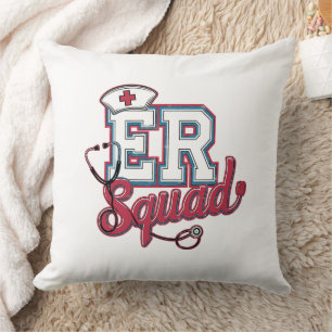 ER Squad – Emergency Room Team  Throw Pillow