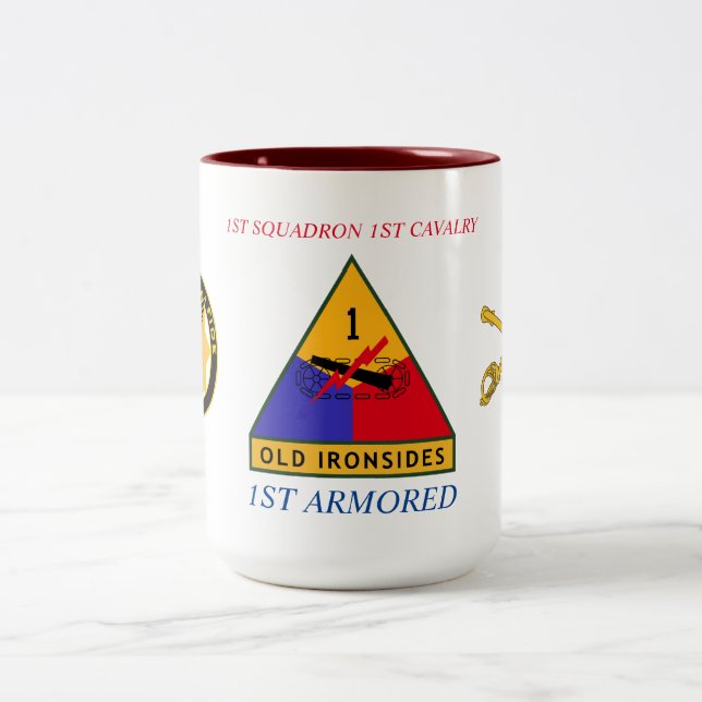 ęr TASSE BLINDÉE de ?ère CAVALERIE d'ESCADRON ?ère (Centre)
