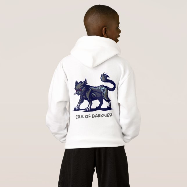 Era of Darkness Hoodie – Fierce Cat Dark Fantasy D (Back Full)