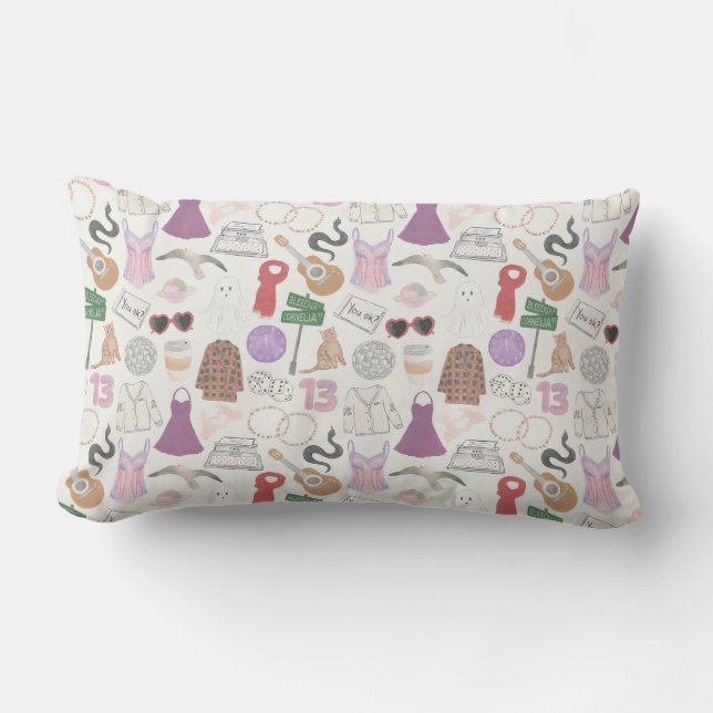 Eras Throw Pillow, Lumbar Pillow 13" x 21" (Front)