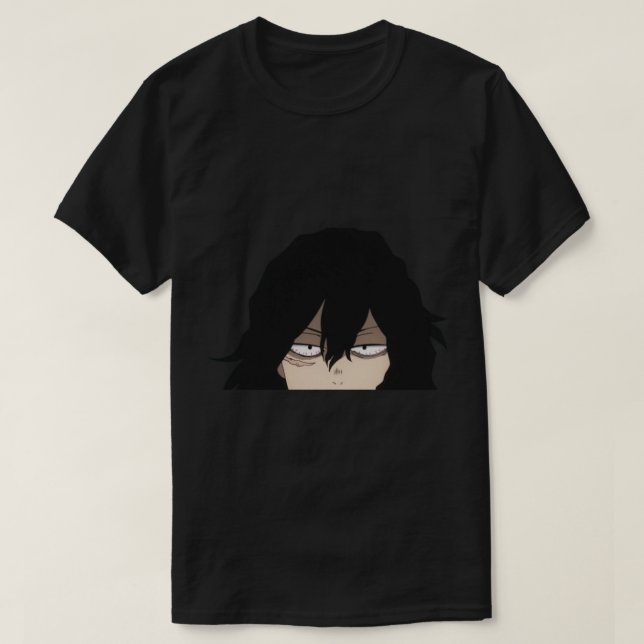 Eraser Head Peeker (MHA) Sticker T-Shirt (Design Front)