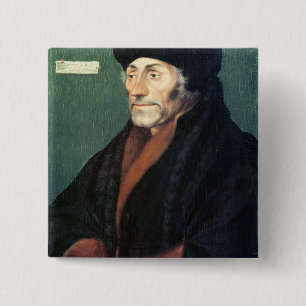 Erasmus of Rotterdam 2 Inch Square Button