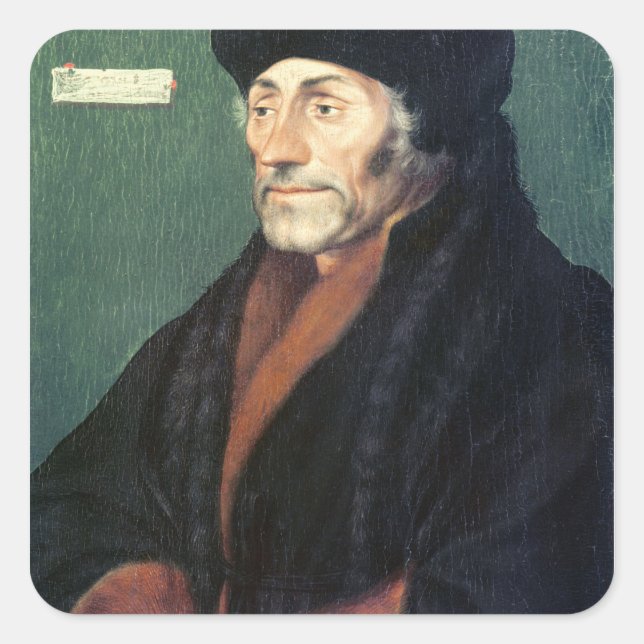 Erasmus of Rotterdam Square Sticker (Front)