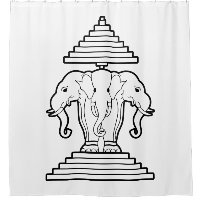 Erawan Three Headed Elephant Lao / Laos Flag (Front)