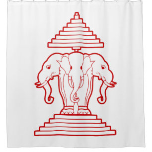 Erawan Three Headed Elephant Lao / Laos Flag