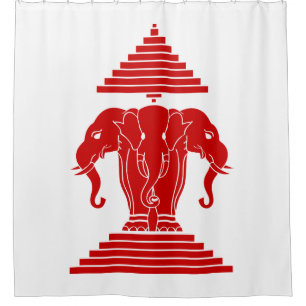 Erawan Three Headed Elephant Lao / Laos Flag