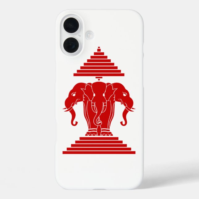 Erawan Three Headed Elephant Lao / Laos Flag Case-Mate iPhone Case (Back)