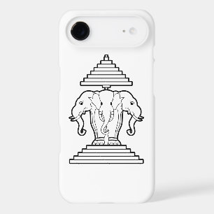 Erawan Trois éléphant en tête Lao / Laos Coque du