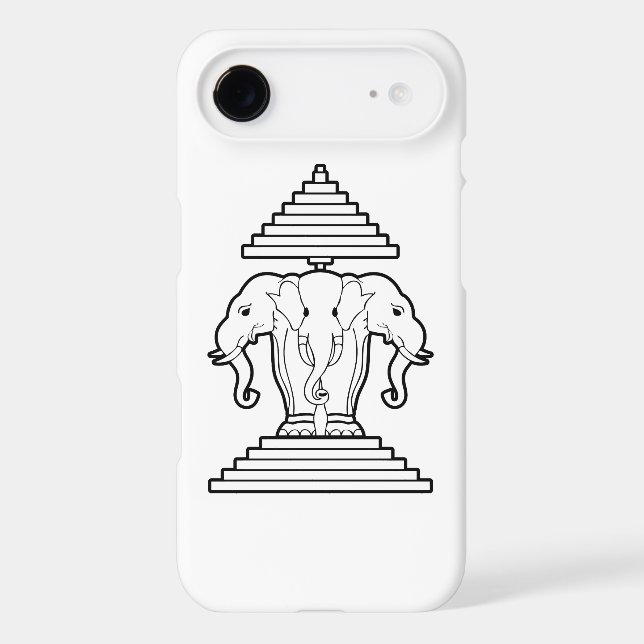 Erawan Trois éléphant en tête Lao / Laos Coque du  (Verso)