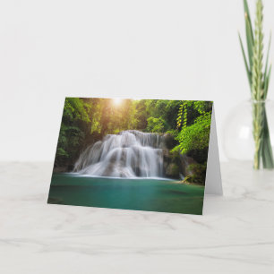 Erawan Waterfall   Kanjanaburi Thailand Card