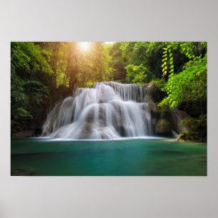 Erawan Waterfall   Kanjanaburi Thailand Poster