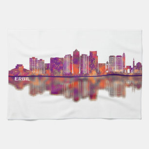 Erbil Iraq Skyline Kitchen Towel