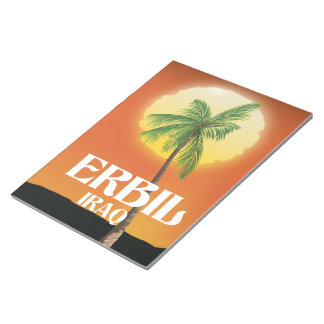 Erbil Iraq Travel poster Notepad