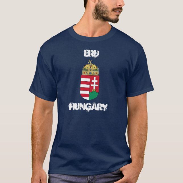 Erd, Hungary with coat of arms T-Shirt (Front)