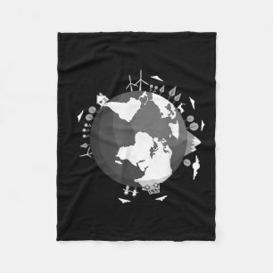 Erde Planet Climate Protection Environmental Prote Fleece Blanket