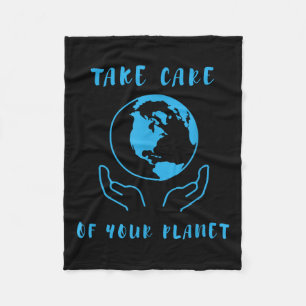 Erde Planet Environmental Protection, Environmenta Fleece Blanket