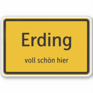 Erding sticker sticker auto sticker