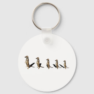 Erdmännchen in Reihe Keychain