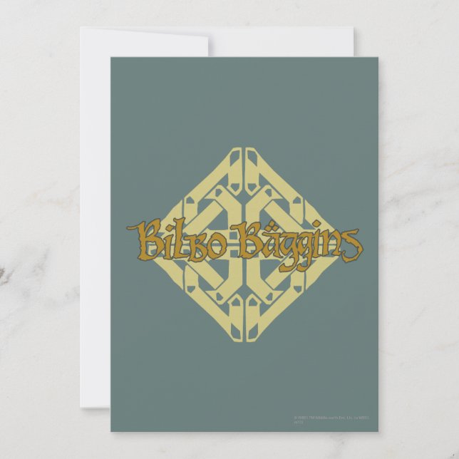 Erebor - BILBO BAGGINS™ Name (Front)