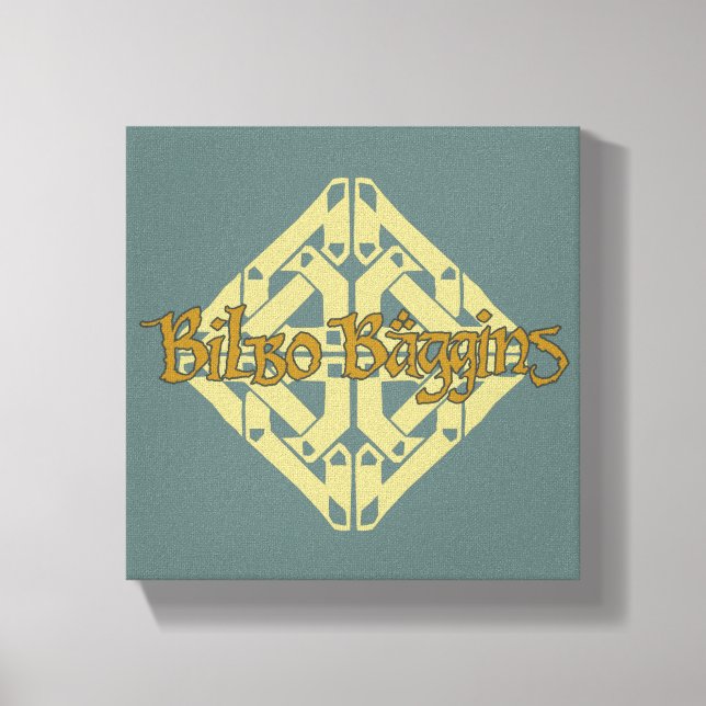 Erebor - BILBO BAGGINS™ Name Canvas Print (Front)