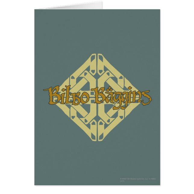 Erebor - Nom BILBO BAGGINS™ (Devant)