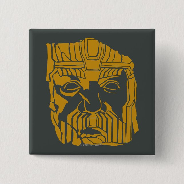 Erebor Statue Symbol 2 Inch Square Button (Front)