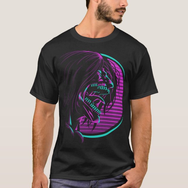 Eren in Flames Anime Shirt (Front)