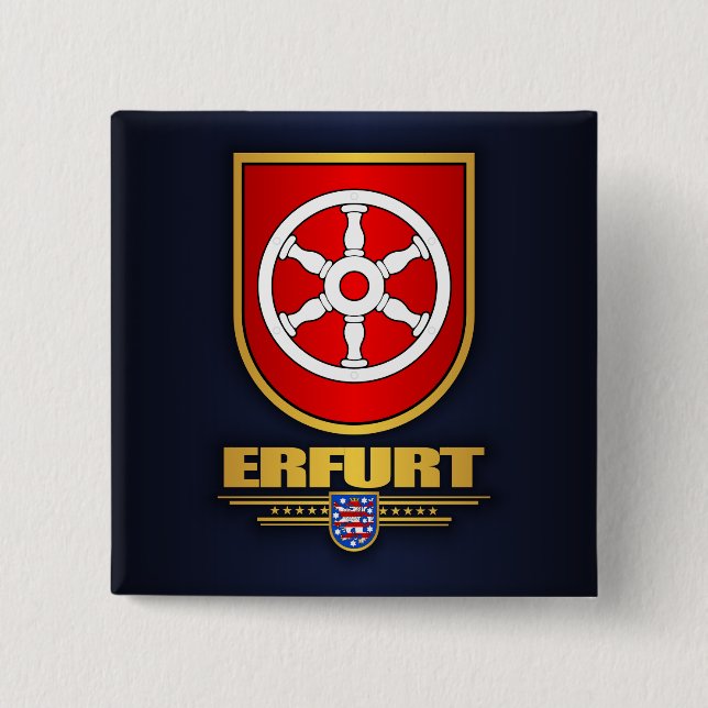 Erfurt 2 Inch Square Button (Front)